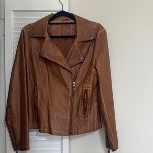 Women's Brown Leather Jacket